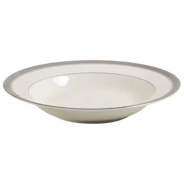 Rim Soup Bowl Palatial Platinum by Mikasa Crystal House - Replacements