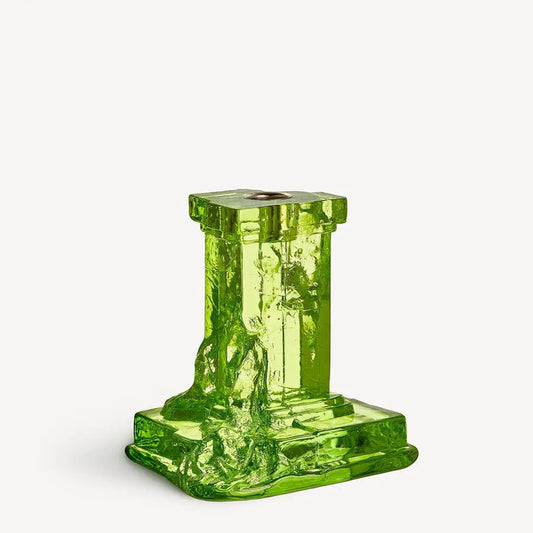 Rocky Baroque Candlestick Kryptonite Medium Kosta Boda
