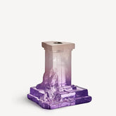 Rocky Baroque Candlestick Lilac Haze Medium Kosta Boda