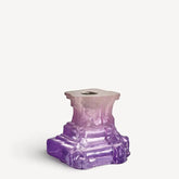 Rocky Baroque Candlestick Lilac Haze Small Kosta Boda