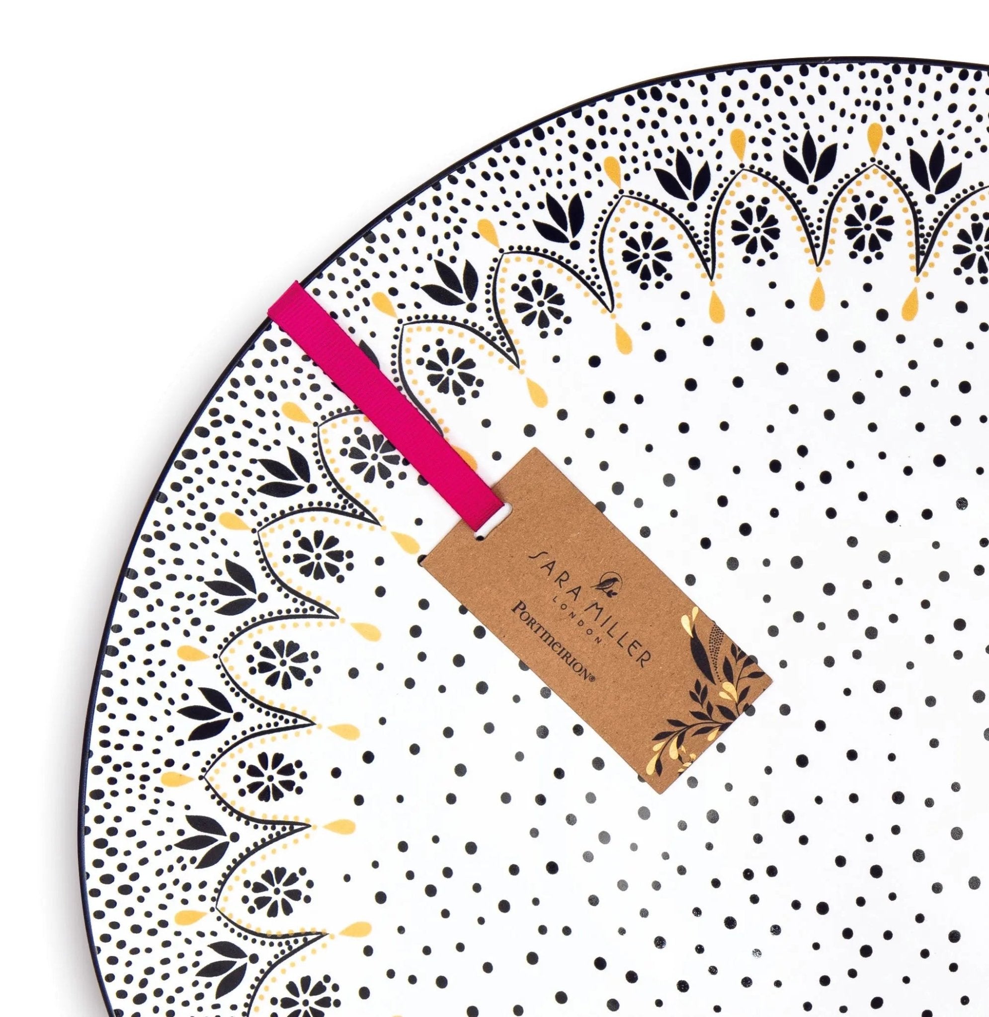 Sara Miller Artisanne Noir Large Serving Bowl 14'' Portmeirion