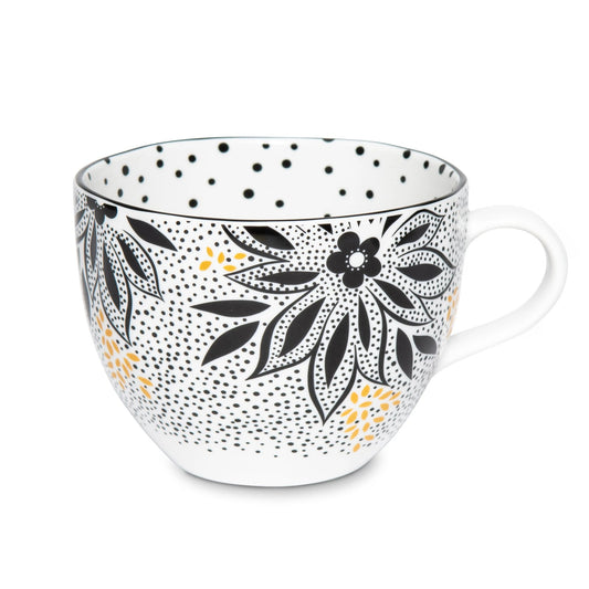 Sara Miller Artisanne Noir Mug 14Oz Lotus Portmeirion