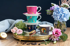 Sara Miller - Chelsea Collection S/4 Espresso Cup & Saucer Portmeirion
