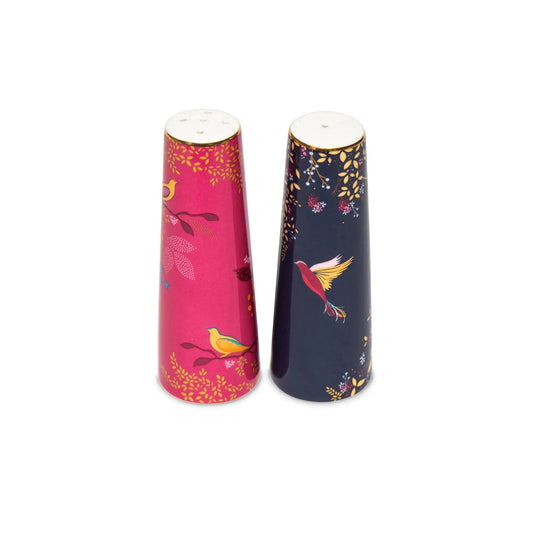 Sara Miller - Chelsea Collection SALT & PEPPER SHAKER NAVY/PINK Portmeirion