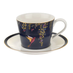 Sara Miller - Chelsea Collection Teacup and Saucer - Navy Portmeirion