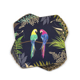 Sara Miller - London Parrot Coasters Set of 6 Portmeirion - Crystal House