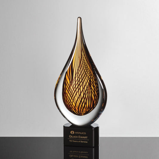 Sardinia Crystal Award – Luxury Recognition Trophy crystal edge - Crystal House