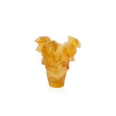 Small Rose Passion Vase Daum