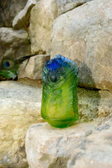 SMALL VASE- Fleur de Paon Exotique Daum