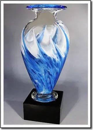 Snow Flurry Mercury Vase - 1827 Monarch Custom Glass
