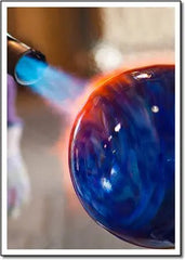 Snow Flurry Mercury Vase - 1827 Monarch Custom Glass