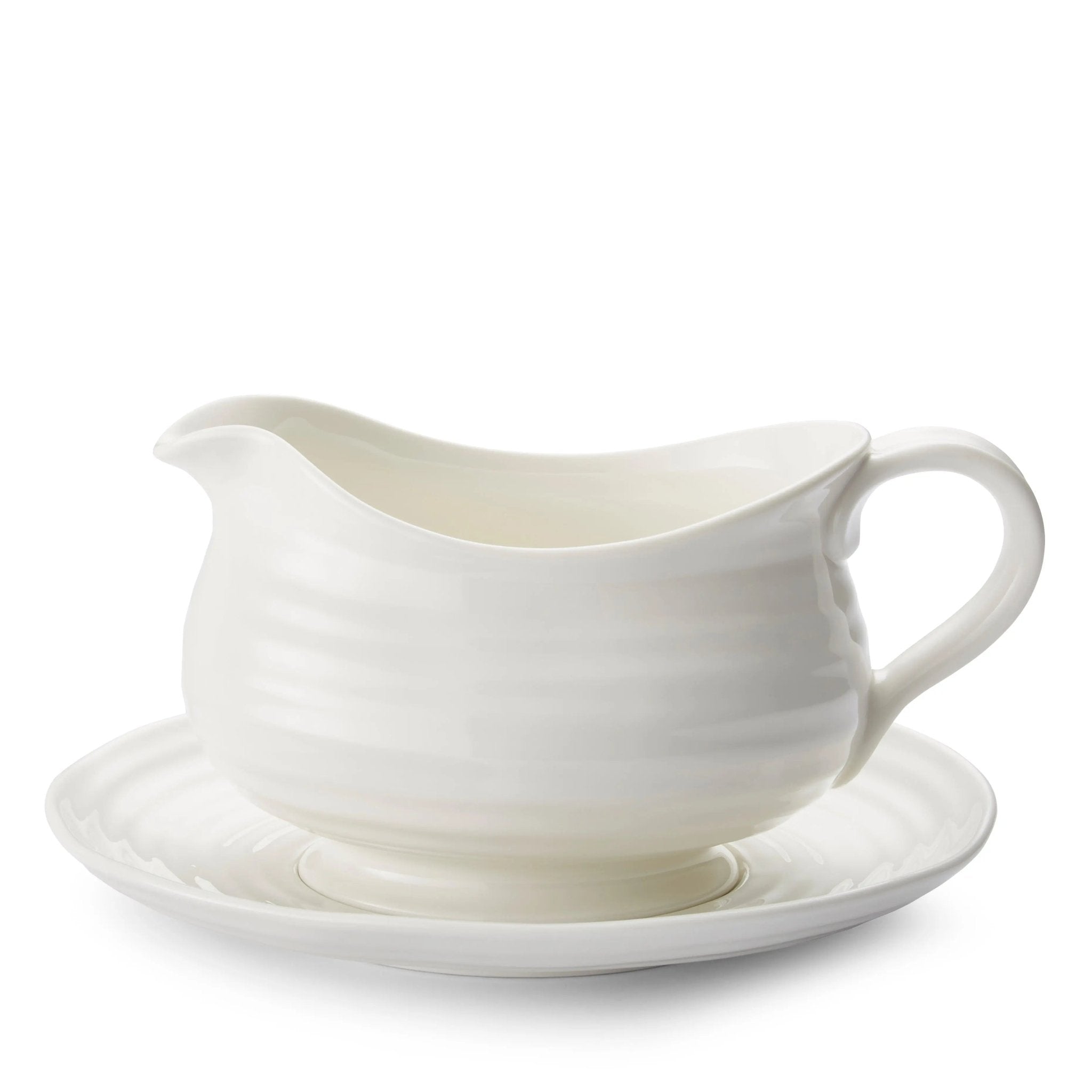 Sophie Conran White - Serveware Gravy Boat & Stand Portmeirion