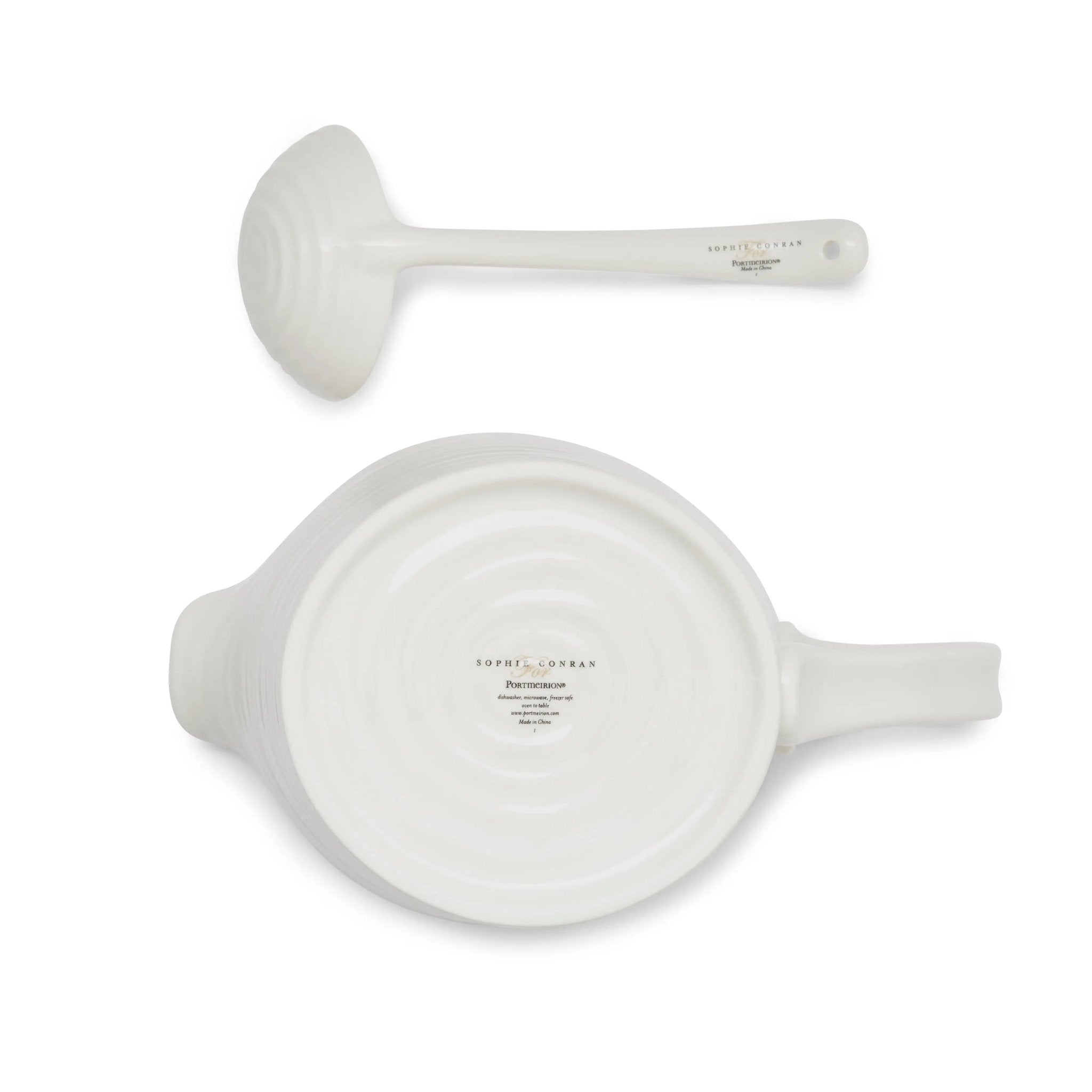 Sophie Conran White - Serveware Sauce Jug and Mini Ladle Set Portmeirion