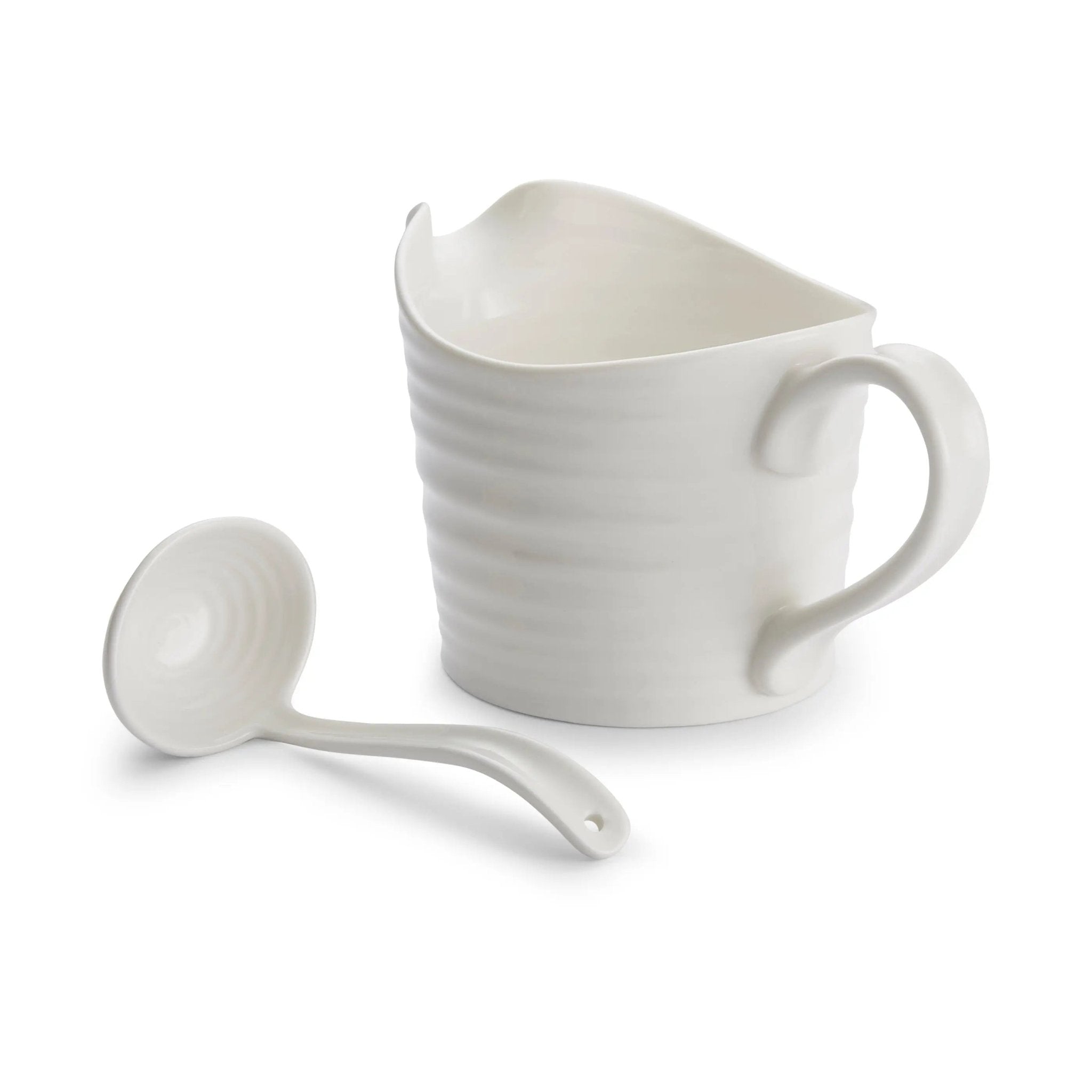 Sophie Conran White - Serveware Sauce Jug and Mini Ladle Set Portmeirion