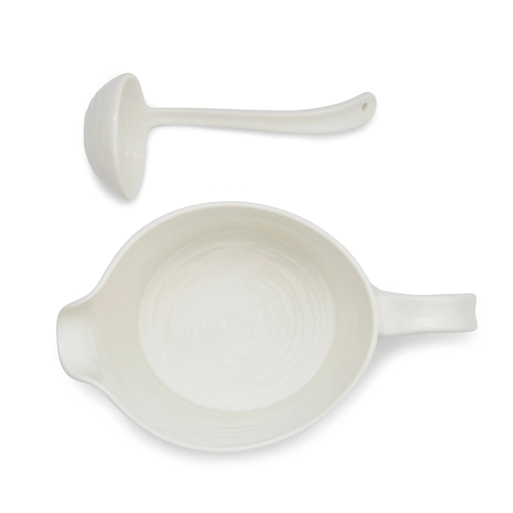 Sophie Conran White - Serveware Sauce Jug and Mini Ladle Set Portmeirion