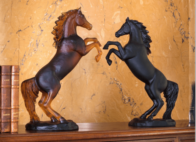 Spirited Horse in Black 500 ex Daum - Crystal House