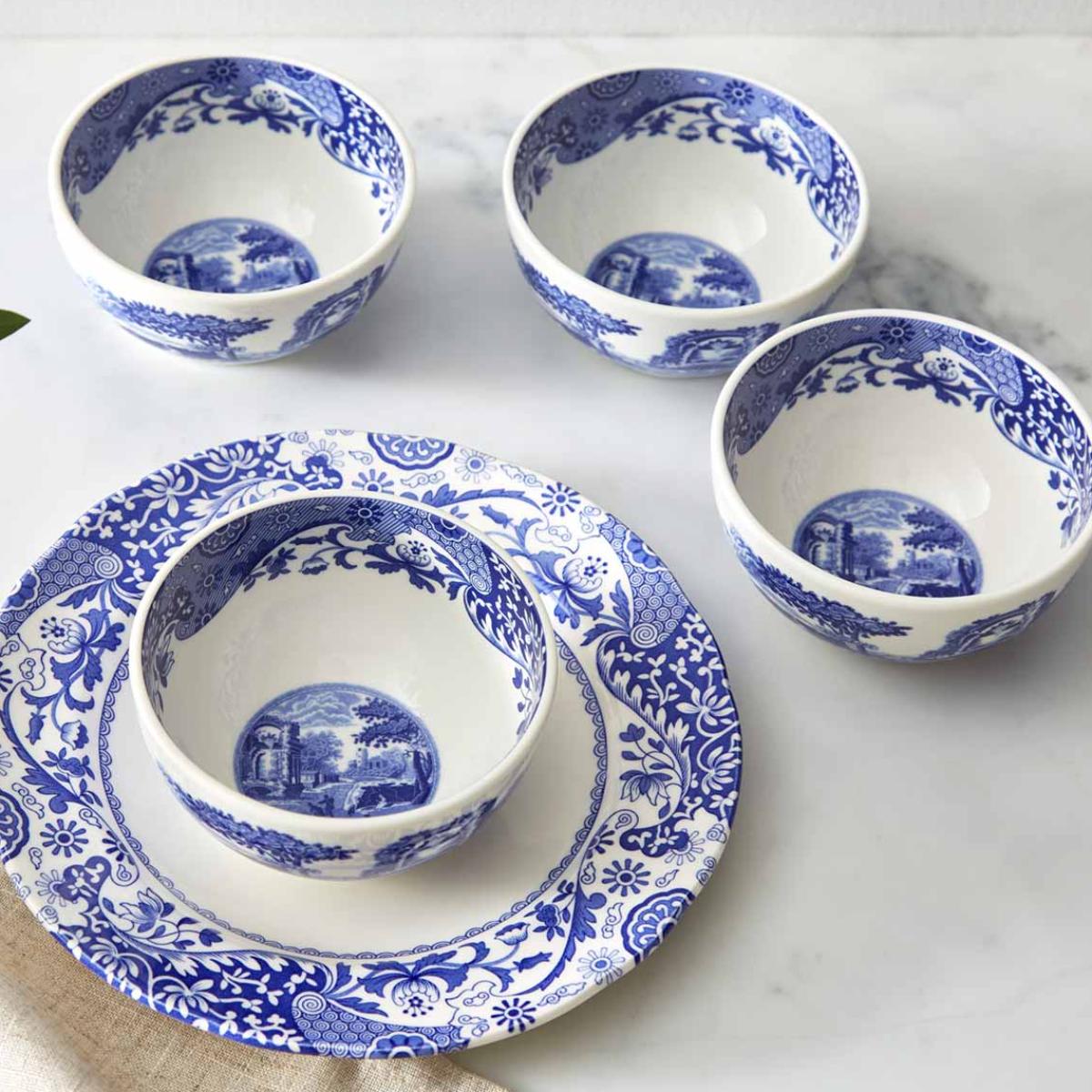 Spode Blue Italian Dip Bowls, Set of 4 Spode - Crystal House
