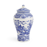 Spode Blue Italian Gothic Castle Vase Spode - Crystal House