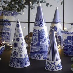Spode Blue Italian Small Decorative Cone Spode - Crystal House