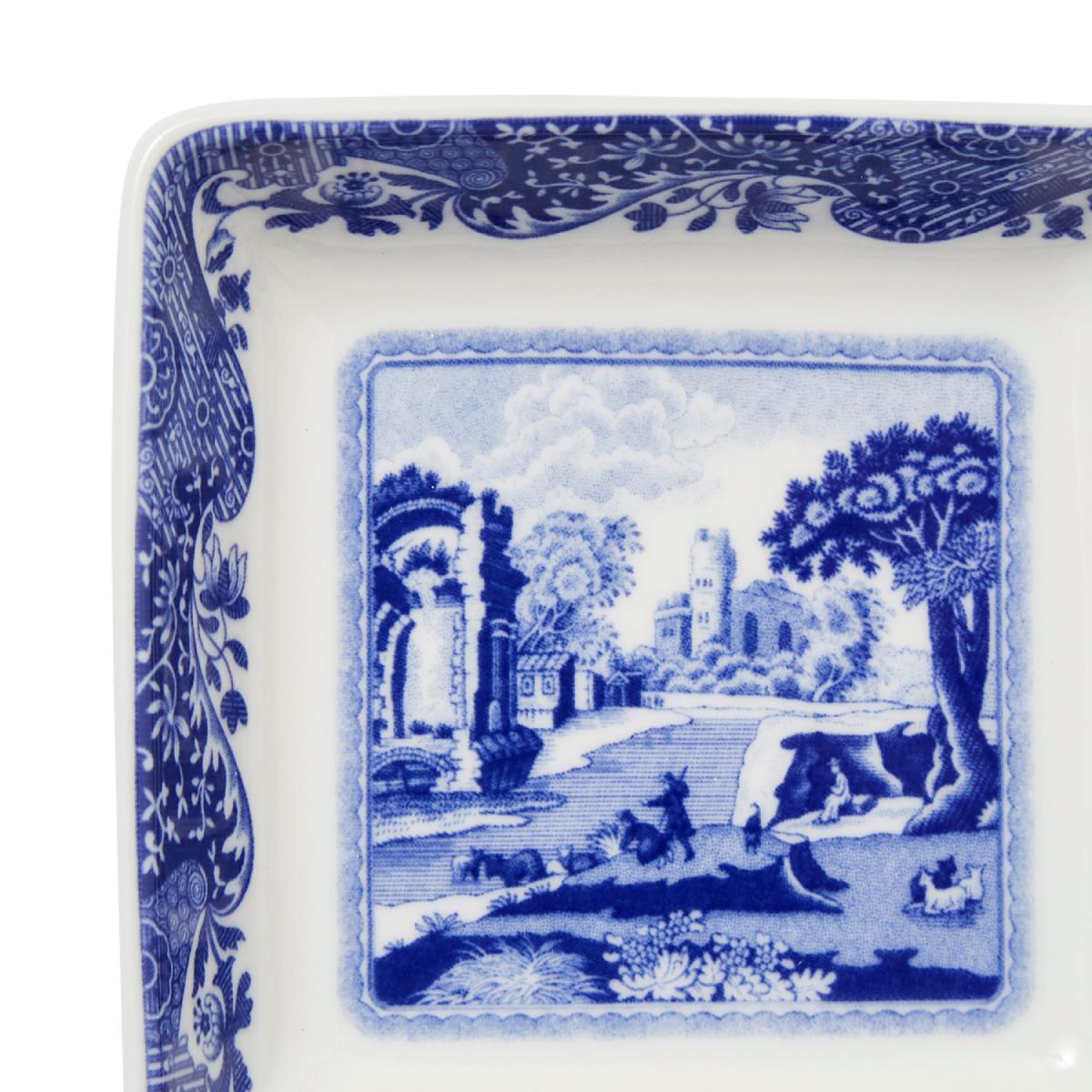Spode Blue Italian Square Dishes, Set of 4 Spode - Crystal House