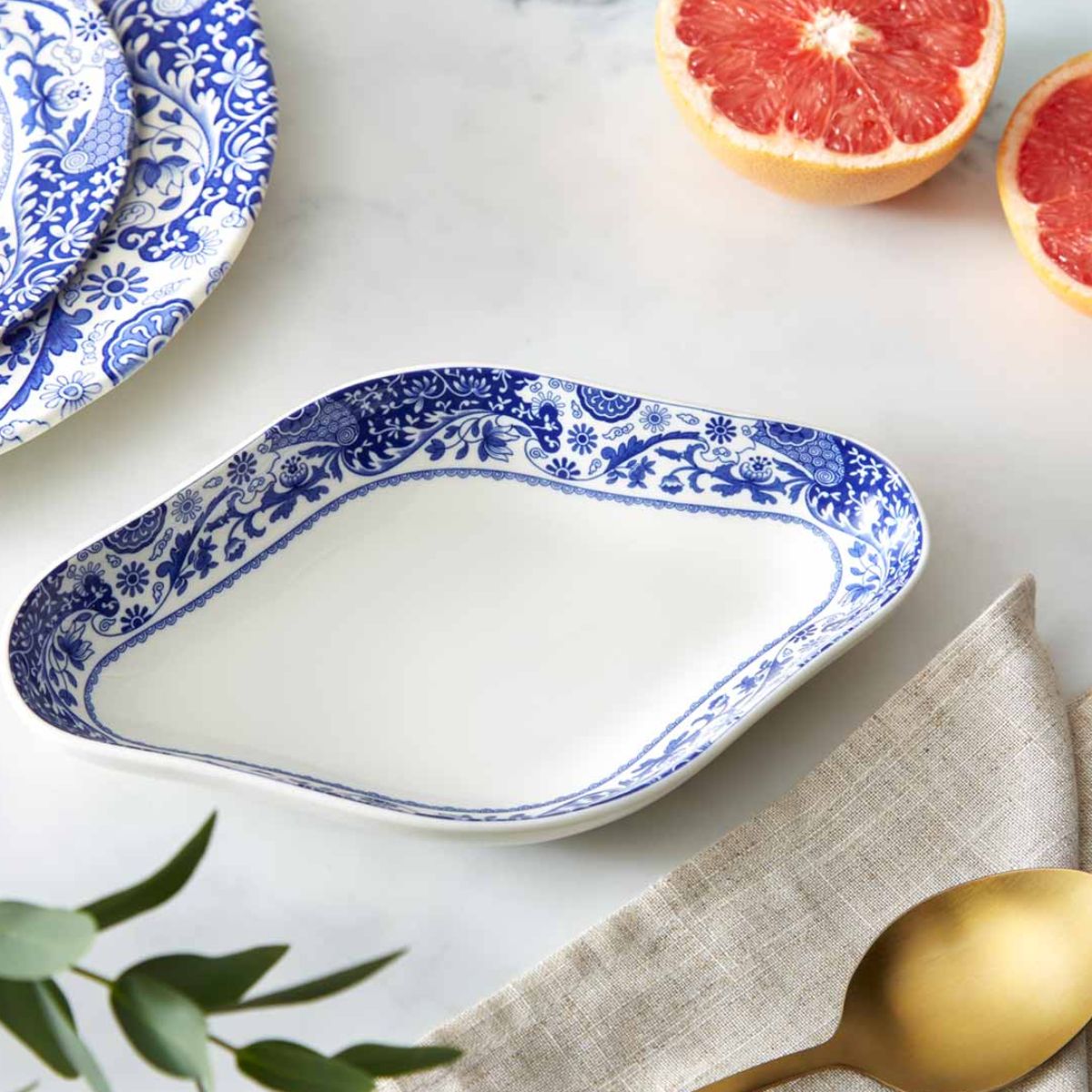 Spode Brocato Diamond Dish Spode - Crystal House