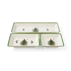 Spode Christmas Tree 3 Piece Nesting Tray Spode - Crystal House