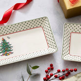 Spode Christmas Tree Polka Dot 3 Piece Nesting Tray Spode - Crystal House