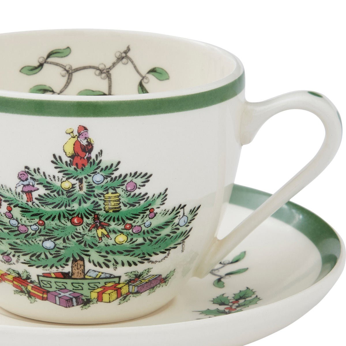 Spode Christmas Tree Teacup & Saucer Spode - Crystal House