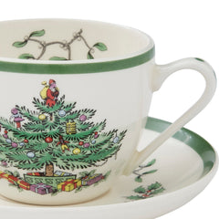 Spode Christmas Tree Teacup & Saucer Spode - Crystal House