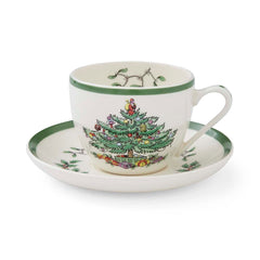 Spode Christmas Tree Teacup & Saucer Spode - Crystal House