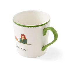 Spode Kit Kemp - Doodles An Apple A Day Mug 12Oz Spode