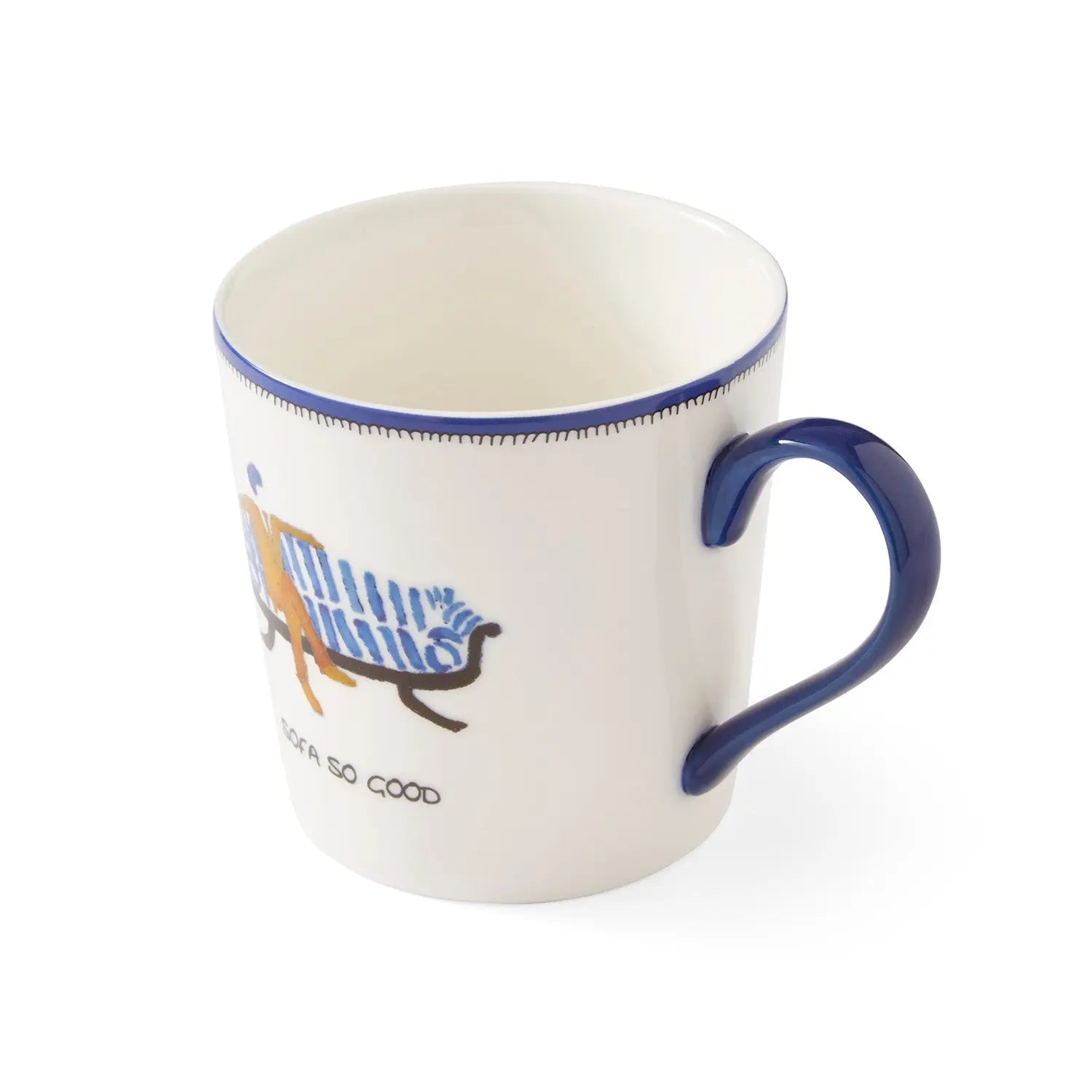 Spode Kit Kemp - Doodles Sofa So Good 12Oz Mug Spode