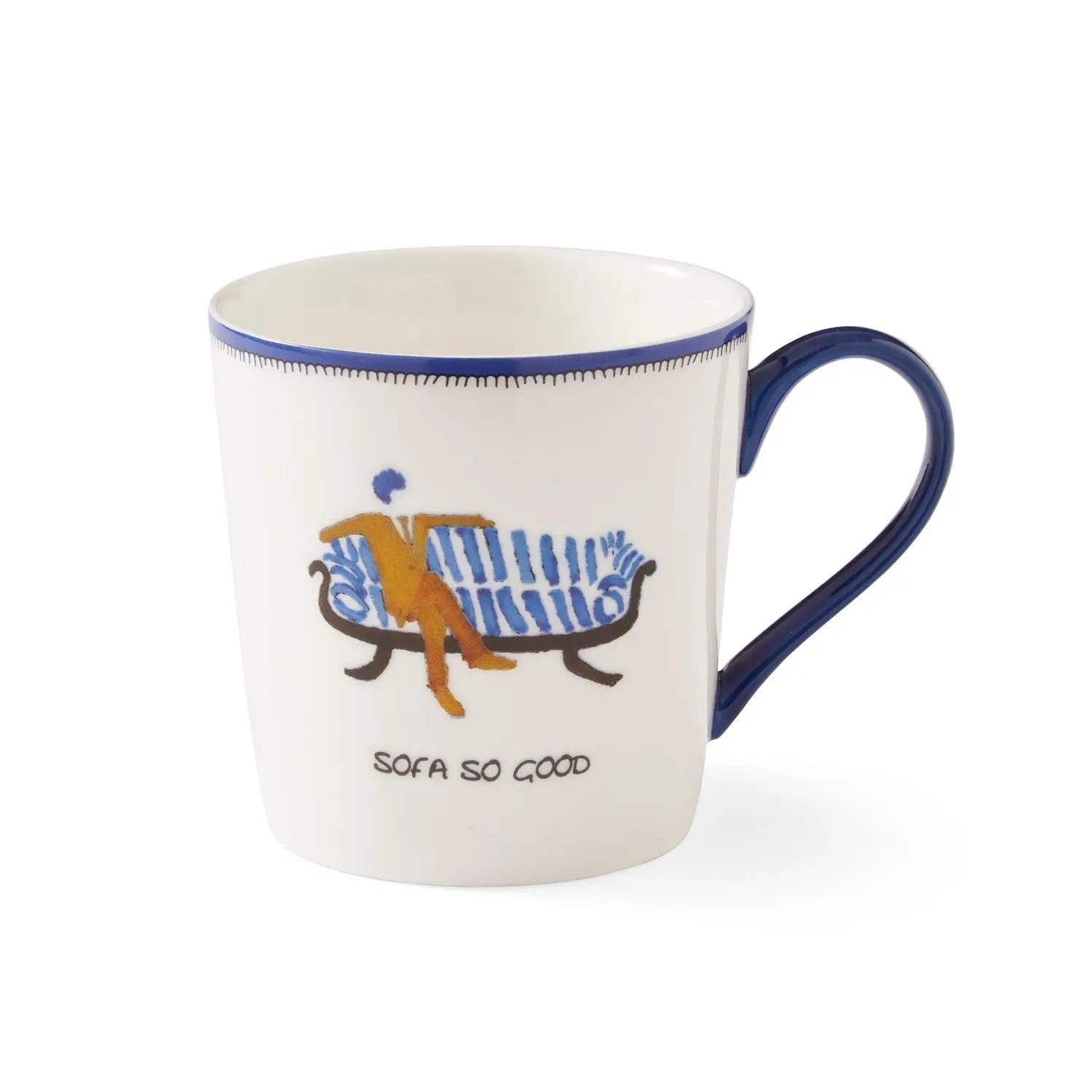 Spode Kit Kemp - Doodles Sofa So Good 12Oz Mug Spode