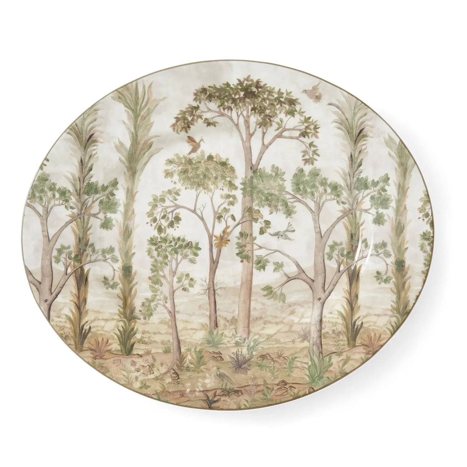 Spode Kit Kemp Tall Trees Oval Platter 14'' Spode