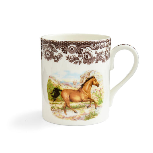 Spode Woodland 16 fl.oz. Mug, American Quarter Horse Spode - Crystal House