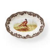Spode Woodland Pheasant Oval Fluted Dish Spode - Crystal House