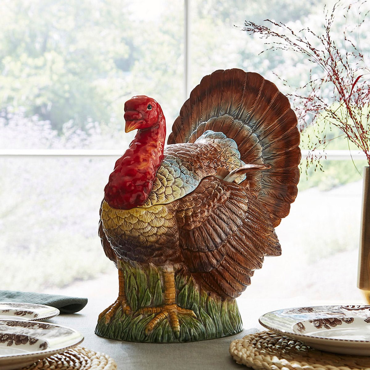 Spode Woodland Turkey Soup Tureen Spode - Crystal House