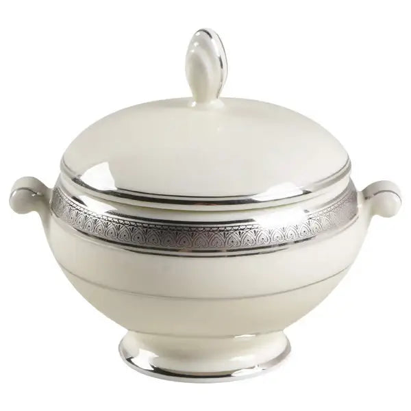 Sugar Bowl & Lid Palatial Platinum by Mikasa Crystal House - Replacements