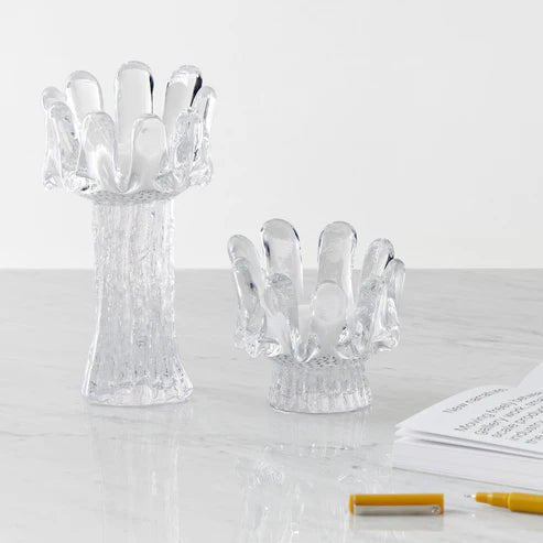 Sunflower Votive Clear Large Kosta Boda - Crystal House