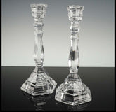 Tiffany & Co. Crystal Candlesticks, Pair Crystal House - Replacements