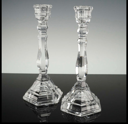 Tiffany & Co. Crystal Candlesticks, Pair Crystal House - Replacements