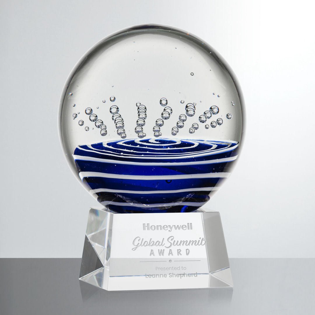 Tranquility Crystal Award – Corporate Recognition Gift crystal edge - Crystal House