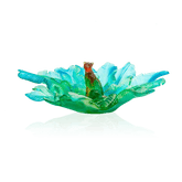 Tropical Voyage Leopard Centerpiece Daum