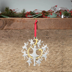 Twelve Days of Christmas: Nine Ladies Dancing Ornament Nambé