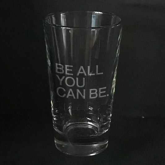 US Army slogan-Be all you can be -pint glass Crystal House