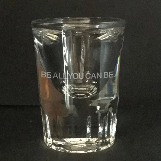 US Army slogan "Be all you can be" shot glass Crystal House