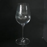 US Army slogan 'Be all you can be' wine glass Crystal House
