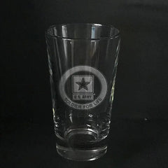 US Army soldier for life -pint glass Crystal House