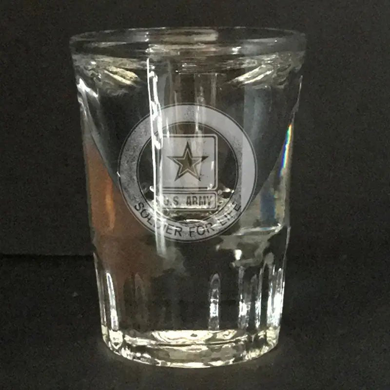 US Army soldier for life - shot glass Crystal House