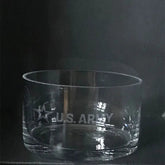 US Army STAR logo on candy bowl Crystal House